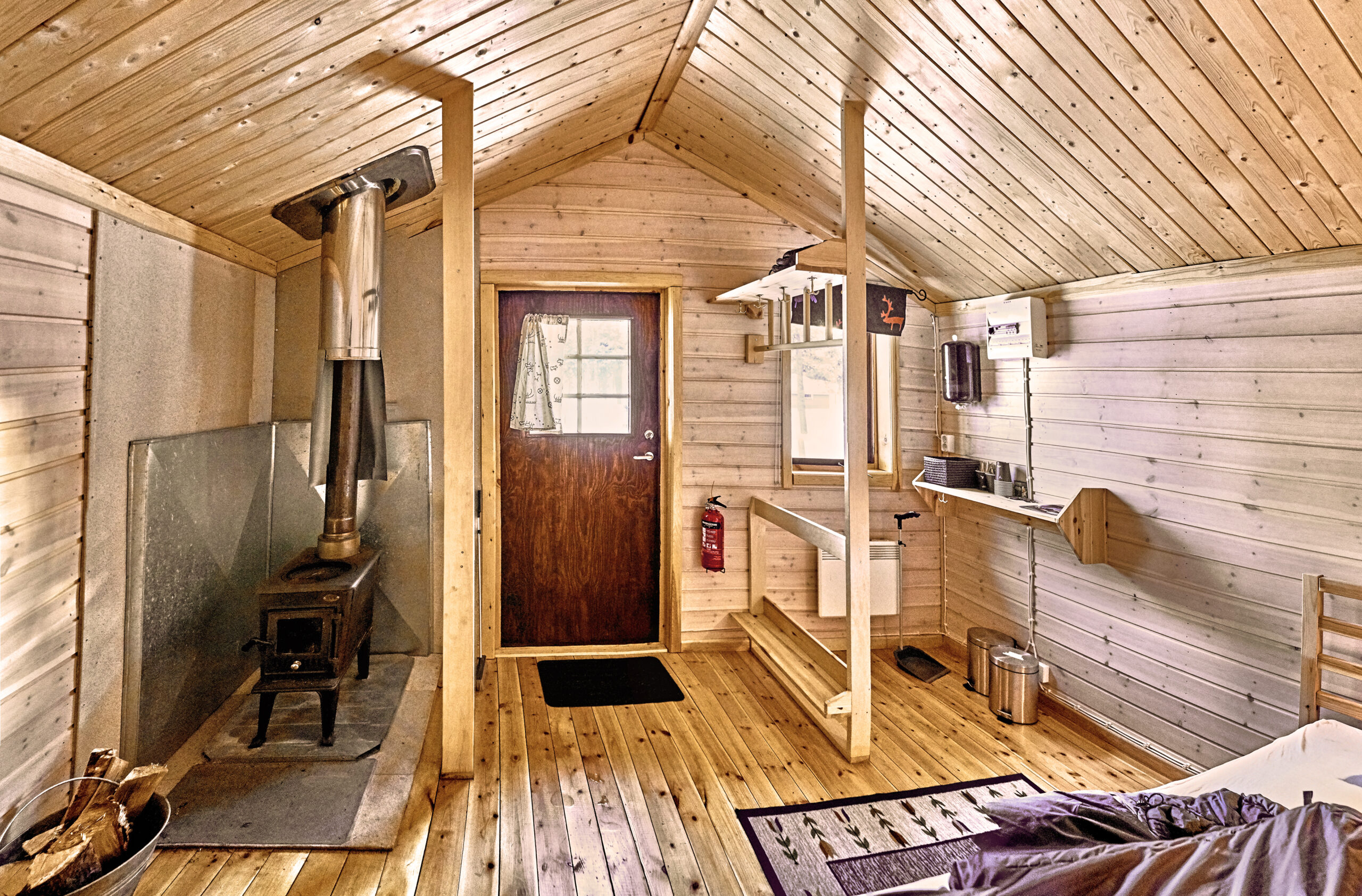 Interior of a cabin in Kiruna