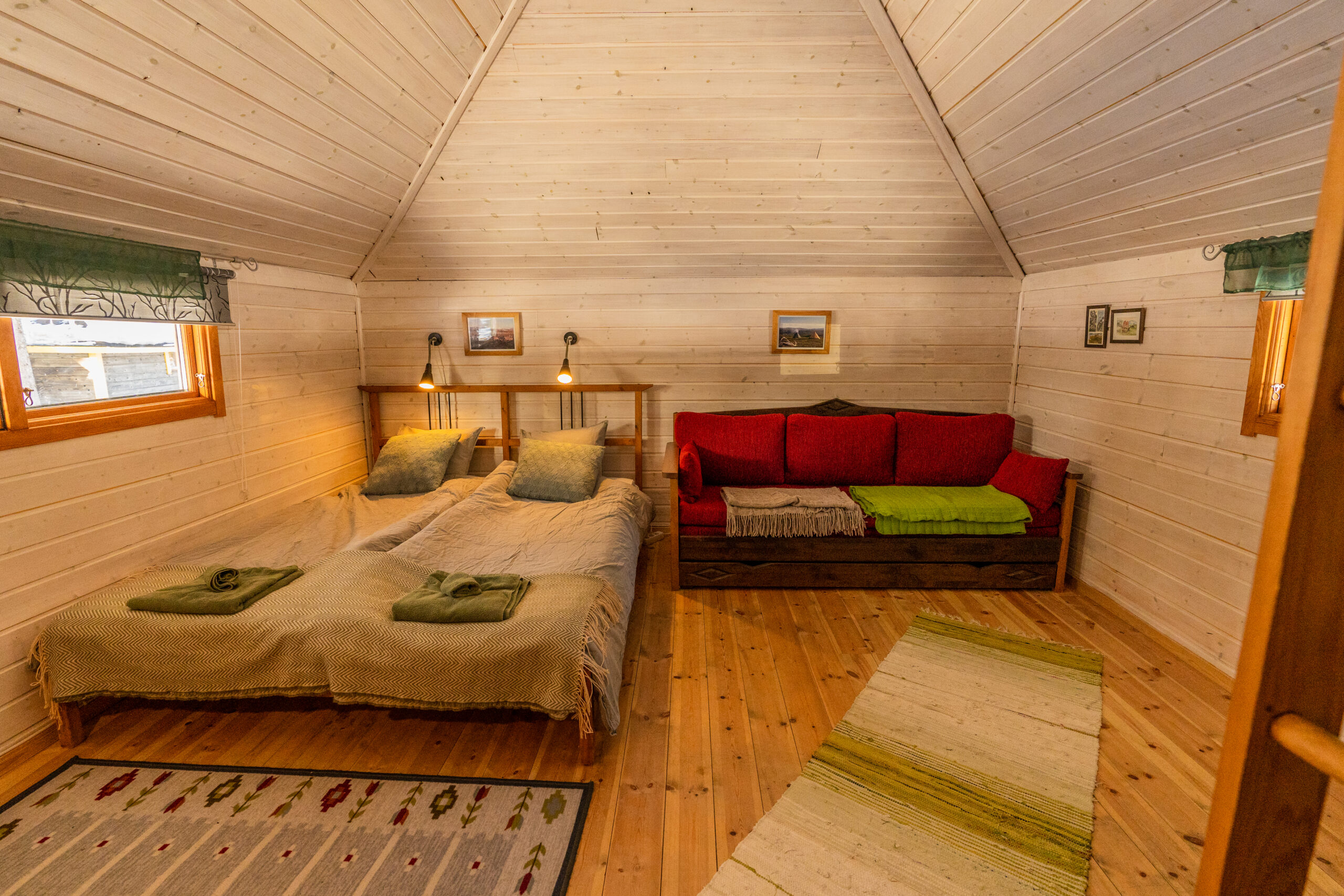 Interior of a cabin in Kiruna