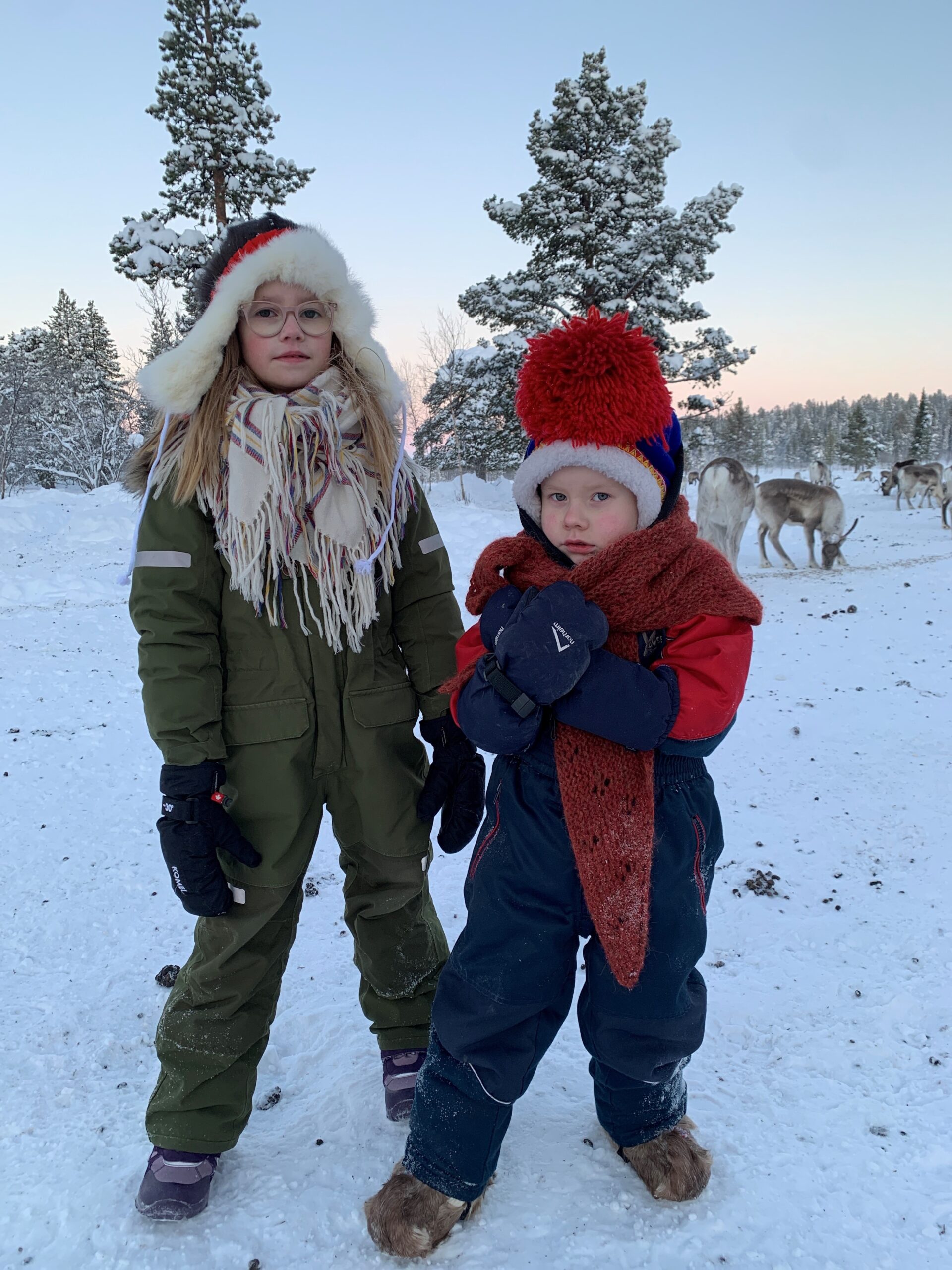 two saami children